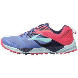 布鲁克斯Brooks Cascadia 12 女士运动跑步鞋 Baja Blue/Paradise Pink 标准44.5/US12