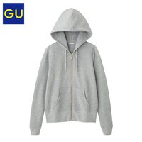 GU 极优 297038 女士拉链连帽卫衣