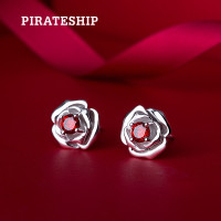 PIRATESHIP 海盗船 10108000 925银 玫瑰花耳钉