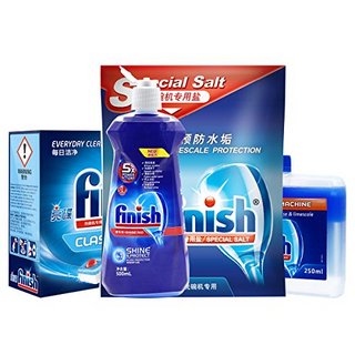 Finish 亮碟 洗碗机专用洗涤块489g+漂洗剂500ml+专用盐2kg+机体清洁剂250ml