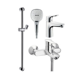 Hansgrohe 汉斯格雅 飞雨 select120手持花洒+福柯斯面盆龙头套餐