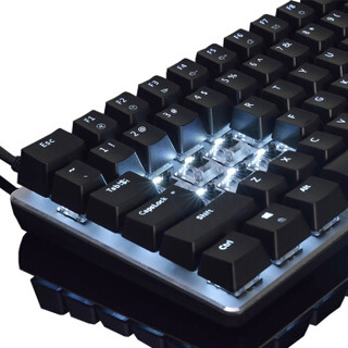 AJAZZ 黑爵 AK33 82键 有线机械键盘 黑色 Switch黑轴 单光
