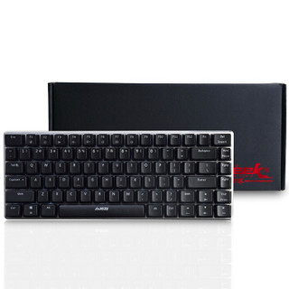 AJAZZ 黑爵 AK33 82键 有线机械键盘 黑色 Switch黑轴 单光