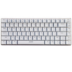 AJAZZ 黑爵 极客AK33 机械键盘 青轴 白色