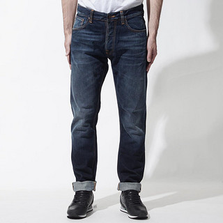 Nudie Jeans fearless freddie 112530 13.4oz 男士水洗牛仔裤 32