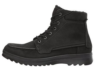 ecco 爱步 Darren Mid Cut 男款真皮中帮靴 black