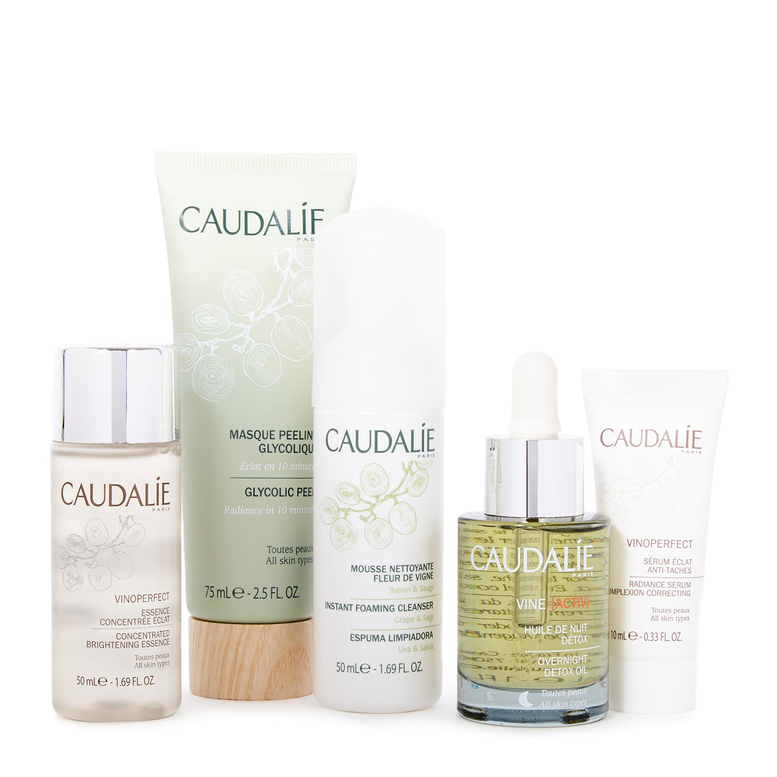 caudalie 欧缇丽 葡萄籽五件套护肤礼盒