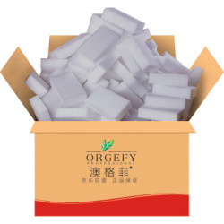 澳格菲(ORGEFY) 纳米海绵10*7*3cm40片 魔力擦清洁去污海绵百洁布 灰色加强型量贩装 *5件