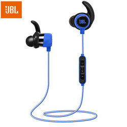 JBL Reflect Mini BT 专业运动无线蓝牙耳机 带耳麦线控可通话 BT升级版 入耳式手机耳机 蓝色 *2件