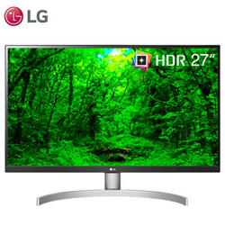LG 27UK600 27英寸 IPS显示器（3840×2160、HDR 10、FreeSync）+凑单品