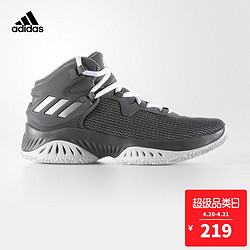 520亲子节:adidas 阿迪达斯 篮球 男大童 儿童鞋 四度灰