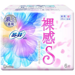 Sofy 苏菲 极上系列 裸感S卫生巾 夜用290mm 6片 *11件