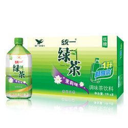 统一 绿茶 1L*8瓶 整箱装 调味茶饮料