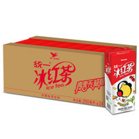 临期品：统一 冰红茶 柠檬味 250ml 24盒 纸盒装