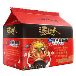 Uni-President 统一 统一汤达人韩式辣牛肉面125g*5袋方便面食品方面泡面