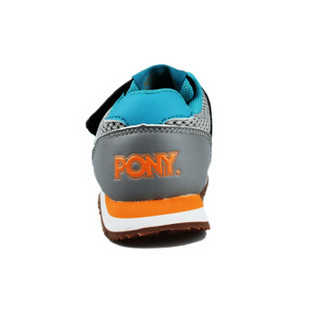 PONY 波尼 儿童 复古经典系列 52K1SO25GN 魔术贴童鞋 黑色/灰色 25码 