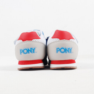 PONY 波尼 儿童 复古经典系列 52K1SO25GN 魔术贴童鞋 蓝色/灰色/白色 26码 