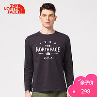 THE NORTH FACE 北面 3CIA 男士长袖T恤 黑色 L 