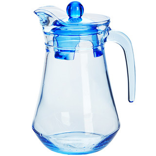 Luminarc 乐美雅 玻璃冷水壶 冰蓝条纹 1.1L 