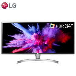  LG 34WK650-W 34英寸 IPS显示器（2560x1080、HDR 10、99%sRGB、FreeSync）