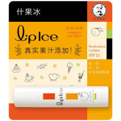 Mentholatum 曼秀雷敦 什果冰润唇膏 spf15 3.5g 香橙+蜜柑 *3件
