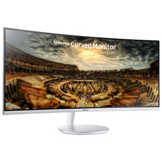 SAMSUNG 三星 C34F791WQC 34英寸 VA显示器（3440x1440、量子点技术、125%sRGB、1500R、100H、FreeSync）