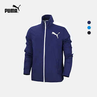 PUMA 彪马 Contrast JKT 838605 男子针织外套  黑色-彪马白01 XL 