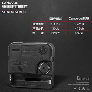 canovoe 凯诺时 静音电波挂钟 液晶款 14英寸