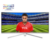 TCL T34M6CW 34英寸 VA曲面电竞显示器（3440x1440、1800R、100Hz、FreeSync）