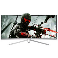 TCL T34M6CW 34英寸 VA曲面电竞显示器（3440x1440、1800R、100Hz、FreeSync）