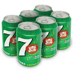 7喜 七喜 7up 柠檬味 碳酸饮料 330ml*6听