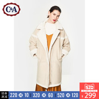 西雅衣家 C&AC&A CA200198688 女士仿羊羔毛拼接大衣