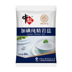 中盐 加碘纯精岩盐 400g