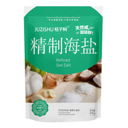 JUZISHU 桔子树 加碘 精制海盐 400g *36件