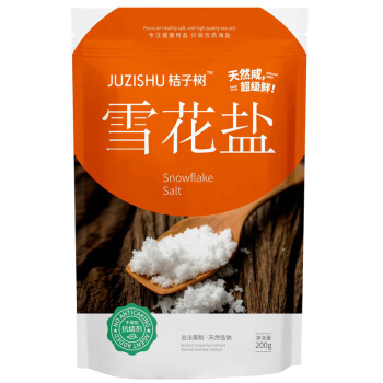  JUZISHU 桔子树 加碘 雪花盐 200g