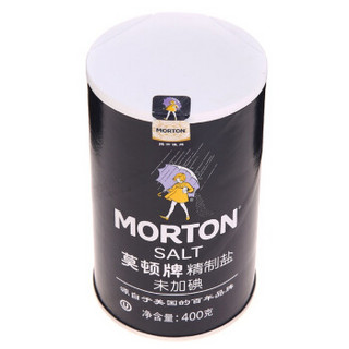 MODUN 莫顿 MORTON）盐  无碘精制盐（未加碘） 无碘食盐 400g