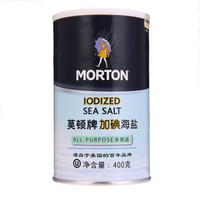 MODUN 莫顿 MORTON） 加碘海盐 400g