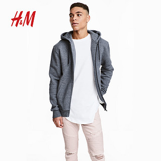  H&M HM0557246 男士连帽拉链卫衣