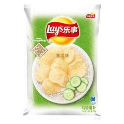 乐事（Lay's）薯片 零食 休闲食品 黄瓜味 70g 百事食品 *24件