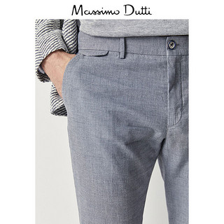 Massimo Dutti 00013015802 男士修身格纹休闲裤 