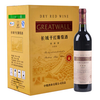 GreatWall 长城红酒 星级 长城赤霞珠干红葡萄酒 750ml