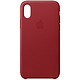  限地区：Apple 苹果 iPhone X 皮革保护壳 红色　