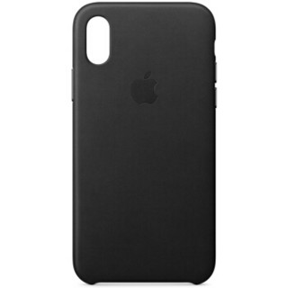 Apple 苹果 iPhone X 皮革保护壳 黑色