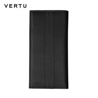 VERTU 纬图 NEW SIGNATURE TOUCH 保护套 黑色小牛皮卡包式