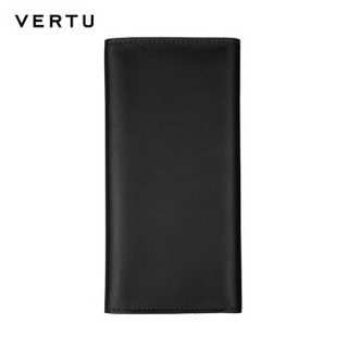 VERTU 纬图 NEW SIGNATURE TOUCH 保护套 黑色小牛皮卡包式