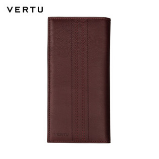 VERTU 纬图 NEW SIGNATURE TOUCH 保护套 石榴红小牛皮卡包式