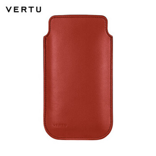 VERTU 纬图 NEW SIGNATURE TOUCH 保护套 绯红色小牛皮滑入式