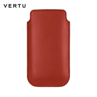 VERTU 纬图 NEW SIGNATURE TOUCH 保护套 绯红色小牛皮滑入式