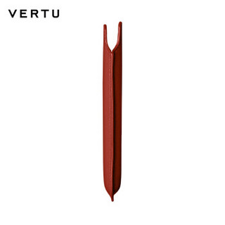 VERTU 纬图 NEW SIGNATURE TOUCH 保护套 绯红色小牛皮滑入式