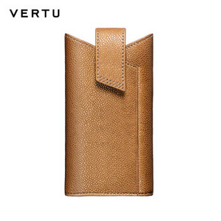 VERTU 纬图 ASTER系列 手机保护套 焦糖棕小牛皮滑入式